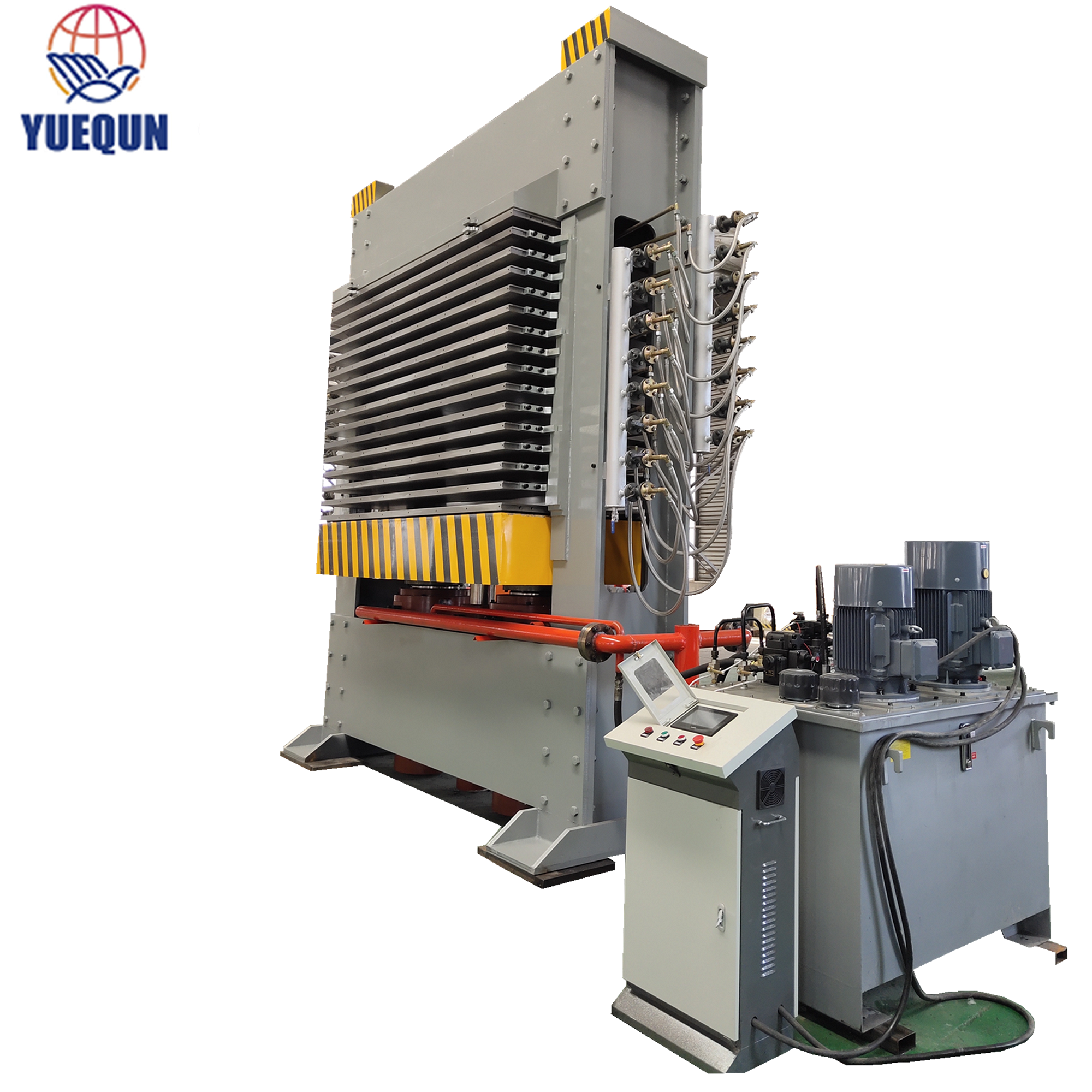 Plywood hot press machine / Melamine laminated particle board hot press machine