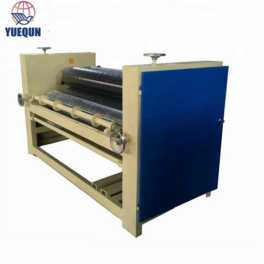 Yuequn automatic double sides plywood glue spreader/veneer gluing machine