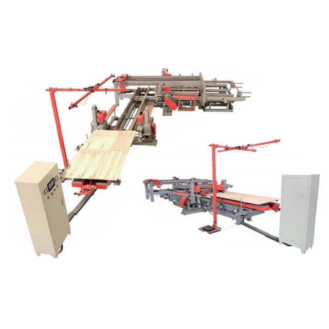 Plywood Production line Saw Machine for Trimming Four Edges