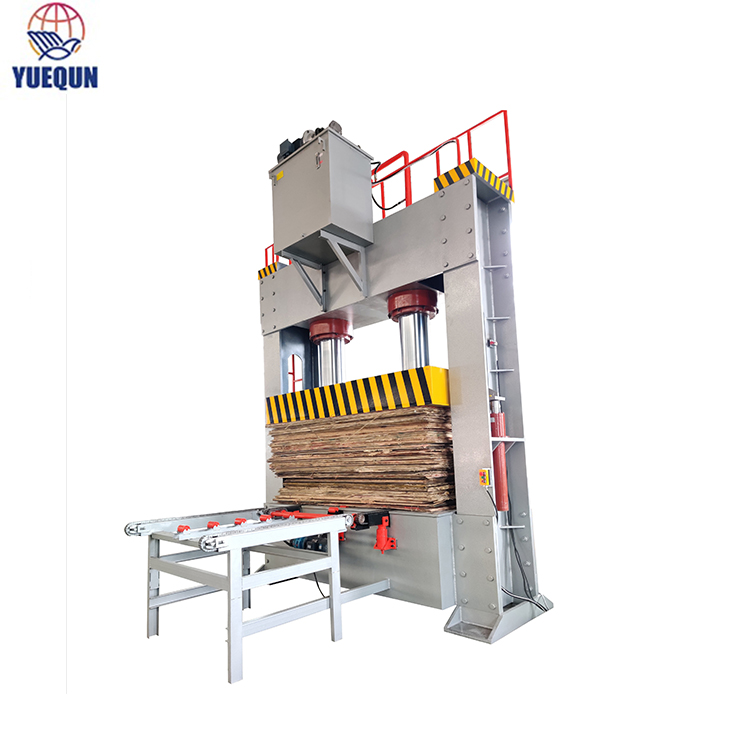 High efficiency hydraulic veneer cold press machine for furniture plywood production